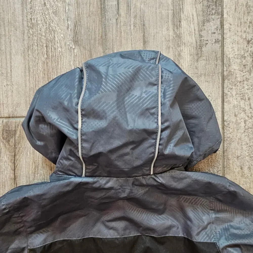 London Fog Boys Hooded Jacket Size 5 Gray Camo Winter Coat‎ Insulated NEW Snow